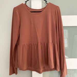 Long Sleeve Pink Top